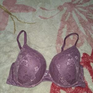 Victoria's Secret Purple Lace Underwire Bra